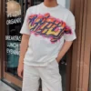 LOUIS VUITTON TEE - Áo LV Graffiti (White) [Mirror Quality]